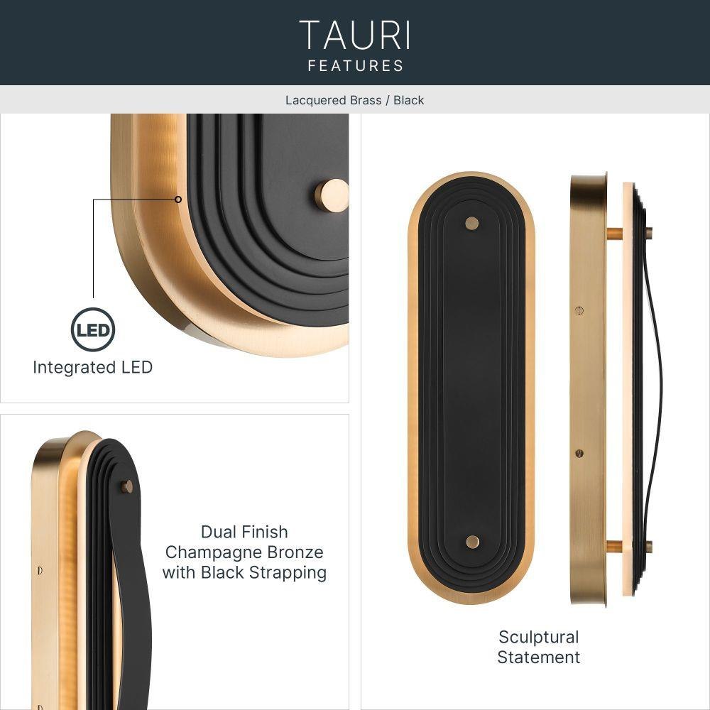Tauri 27.5W 1 LED Wall Sconce 17.5 Inch Tall and 5.25 Inch Wide by ...